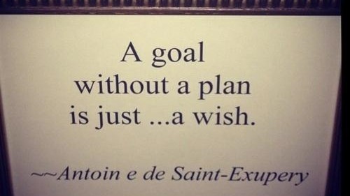 a goal without a wish is just a plan
