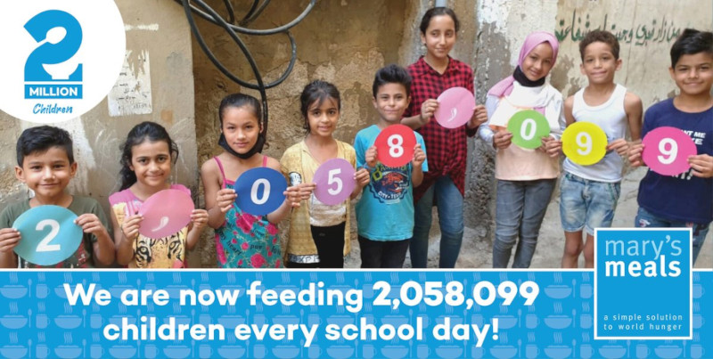 We are now feeding over 2 million children every school day